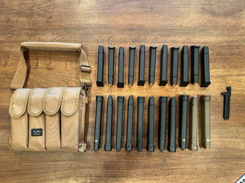 Glock G17 G19 G26 G34 Magazine 9mm 33 &amp; 24 Rounds