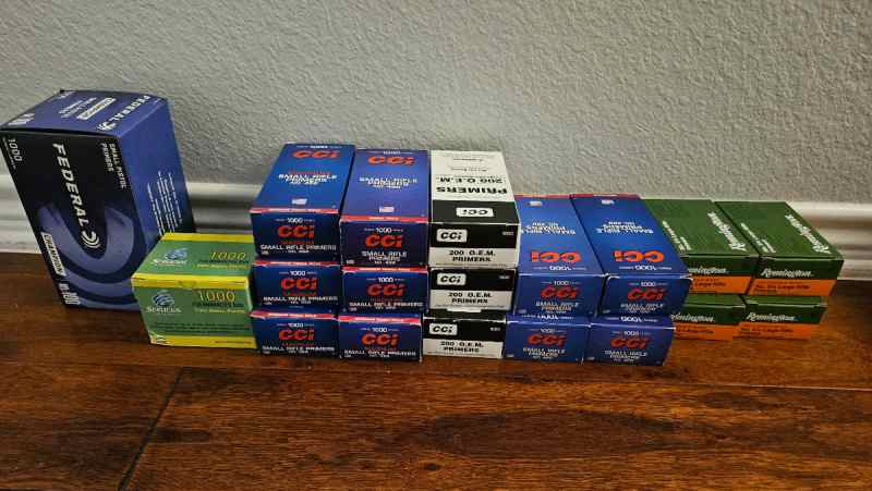 Ramshot, Hodgdon, IMR, Primers, Projectiles 30cal