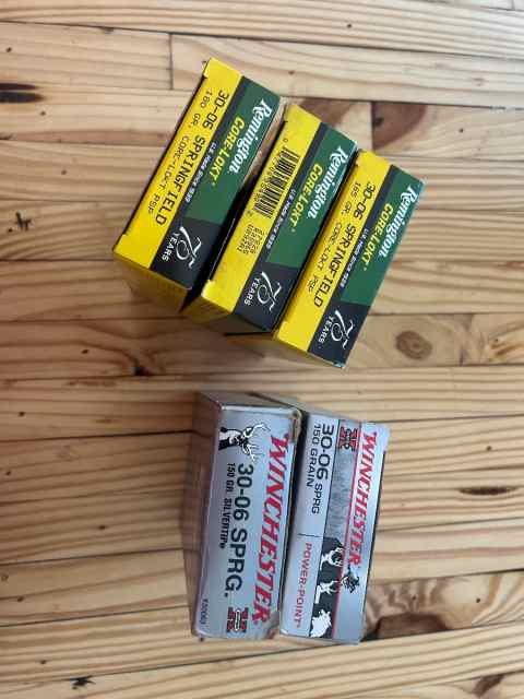 100 rds 30-06 5 boxes