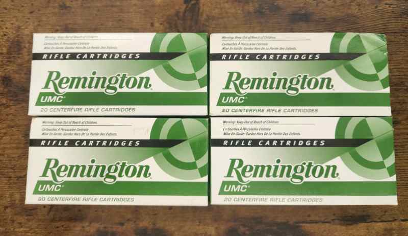 Remington UMC 223 55gr 4 boxes 20/box 80rds