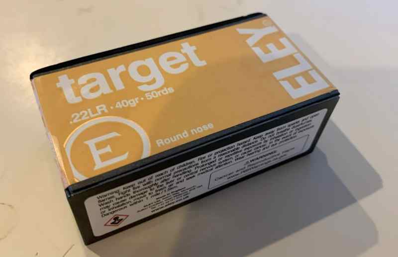Eley Target .22lr round nose 50 round boxes