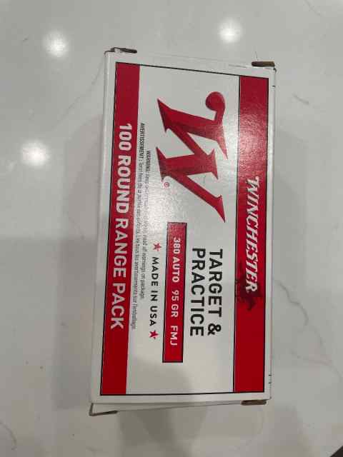 Winchester .380 100 rounds 