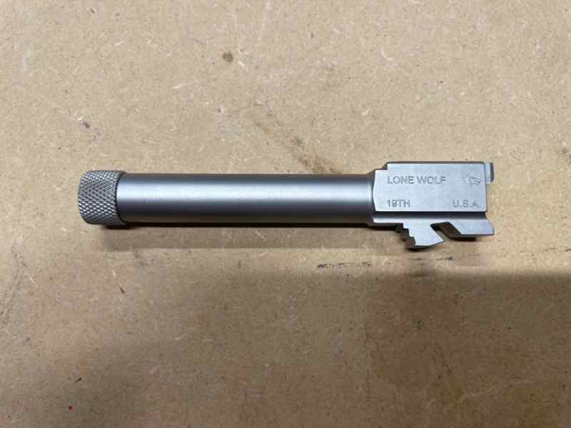 G19 stainless threaded barrel