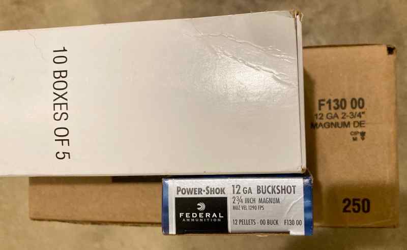Federal Power-Shok 12GA Buckshot 300 Rounds
