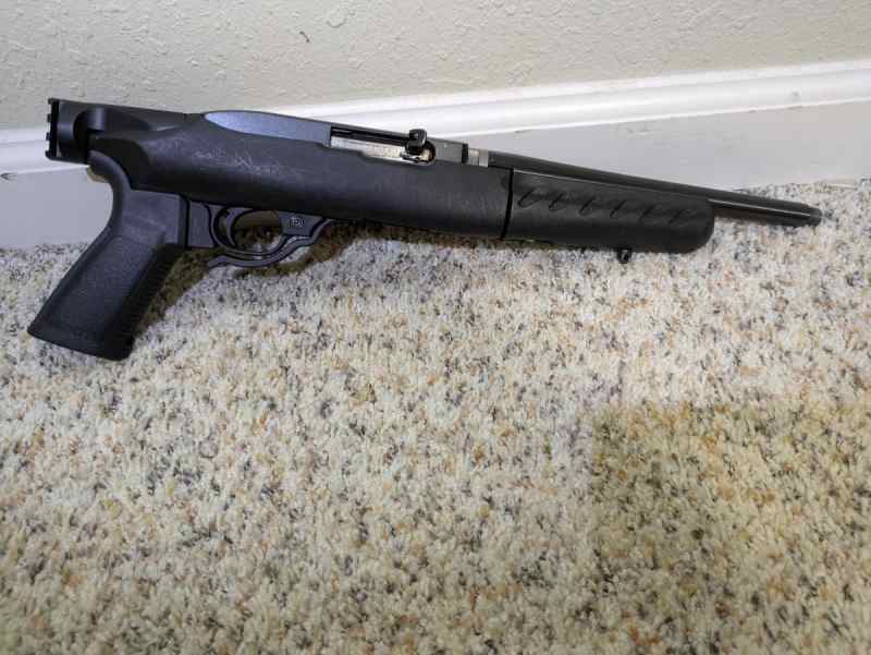 Ruger 22LR Charger Takedown with picatinny brace a