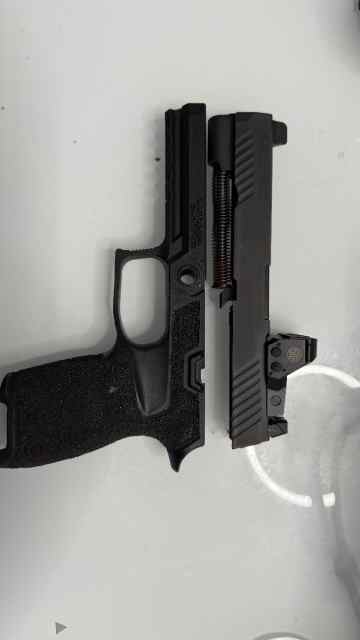 Sig P320 complete slide with optic