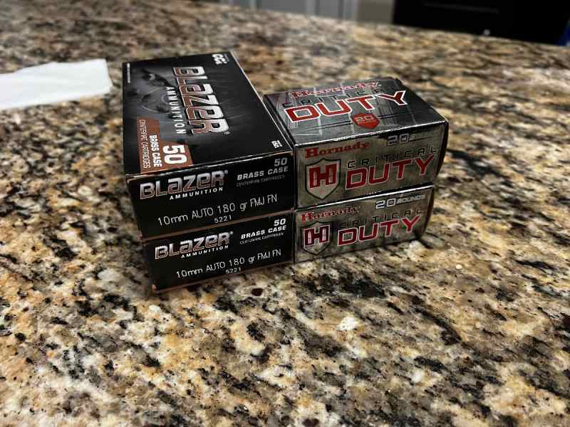 10mm ammo - 91 fmj rounds and 40 tactical rounds