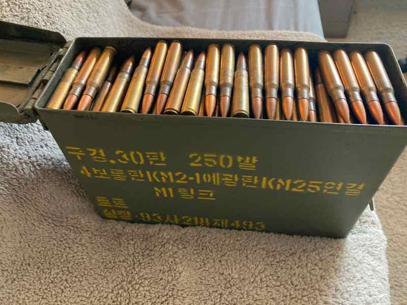 30-06 Korean Arms surplus 150gr-367 rounds+can