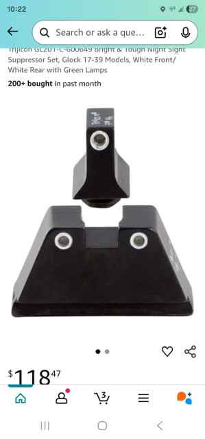 Trijicon glock sights