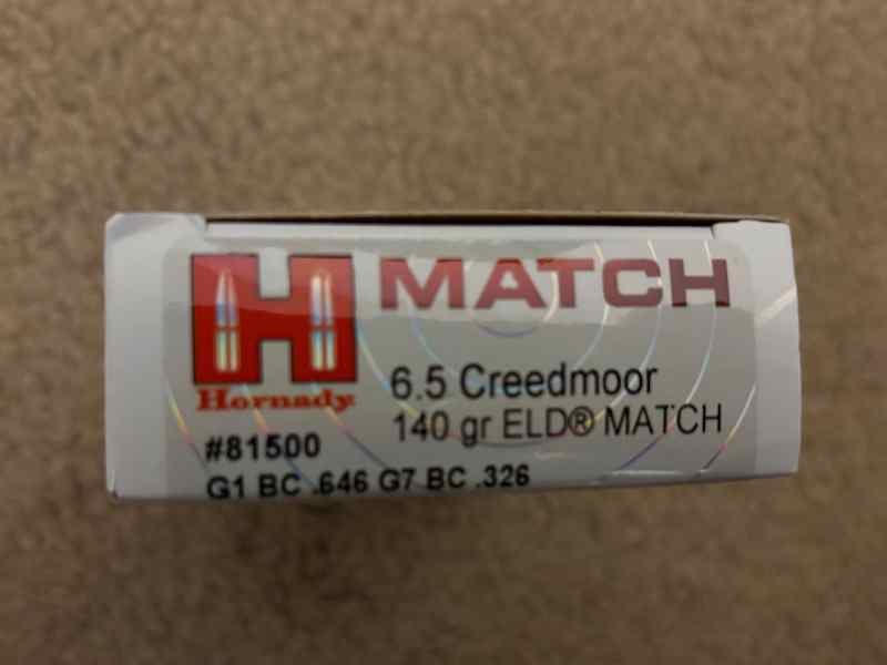 6.5 Creedmoor ELD Match 