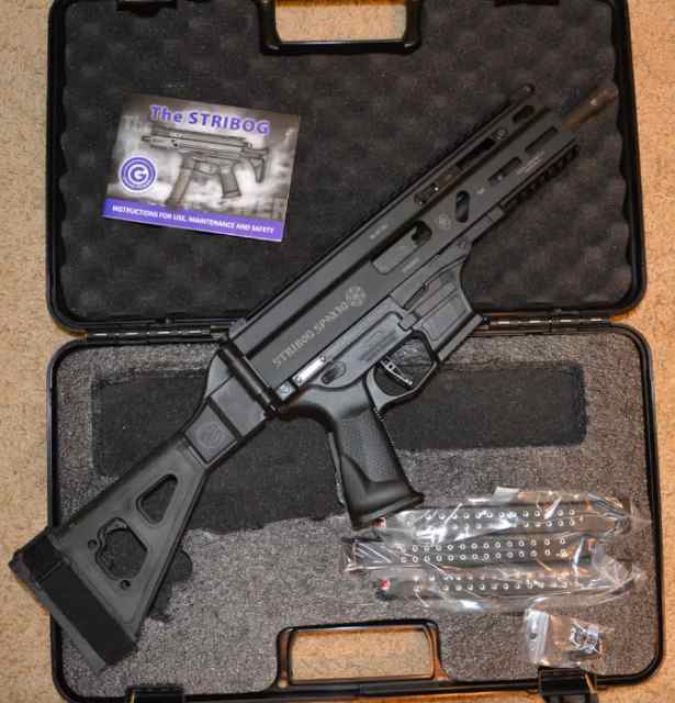 Grand Power Stribog SP9A3G with brace takes Glock