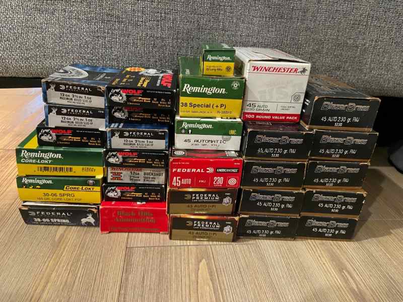 WTS/WTT - Ammo Lot, 45 Auto, 12 Gauge, 30-06, etc.