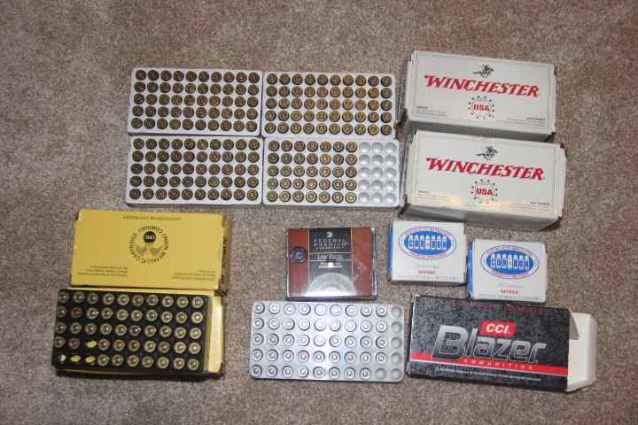 380 Auto.  Total 485 rounds.
