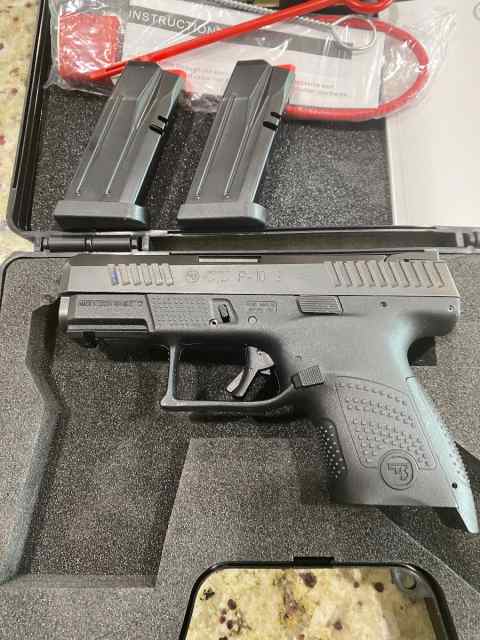 CZ P-10S/FACTORY BOX &amp; ACCESSORIES/$400