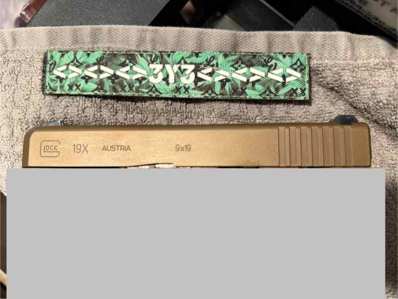 OEM GLOCK 19X COMPLETE SLIDE BARREL GUIDE ROD FDE 