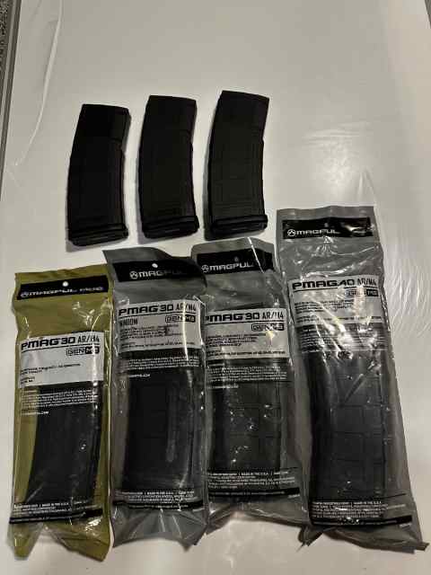 (4) PMag30 Gen2, (2) PMag30 Gen3, (1) PMag40 Gen3