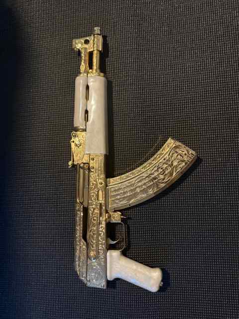 Gold plated draco 7.62x39 