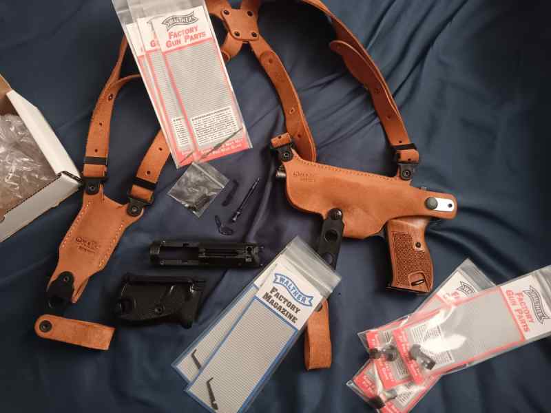 Post War P38 and holster 
