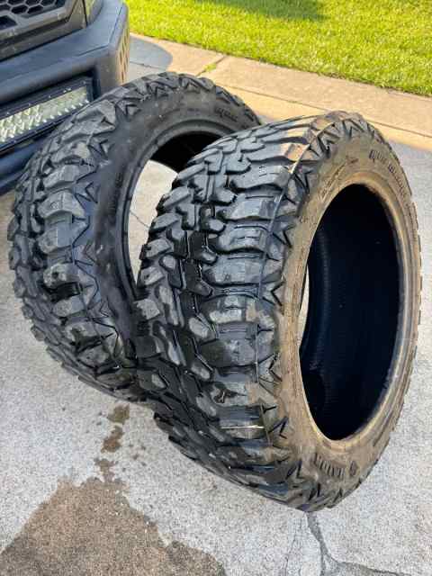 Pair of 35X12.50X22 tires 